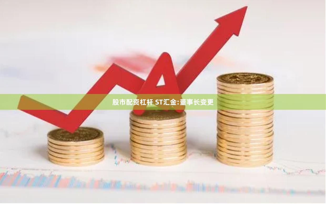 股市配资杠杆 ST汇金:董事长变更