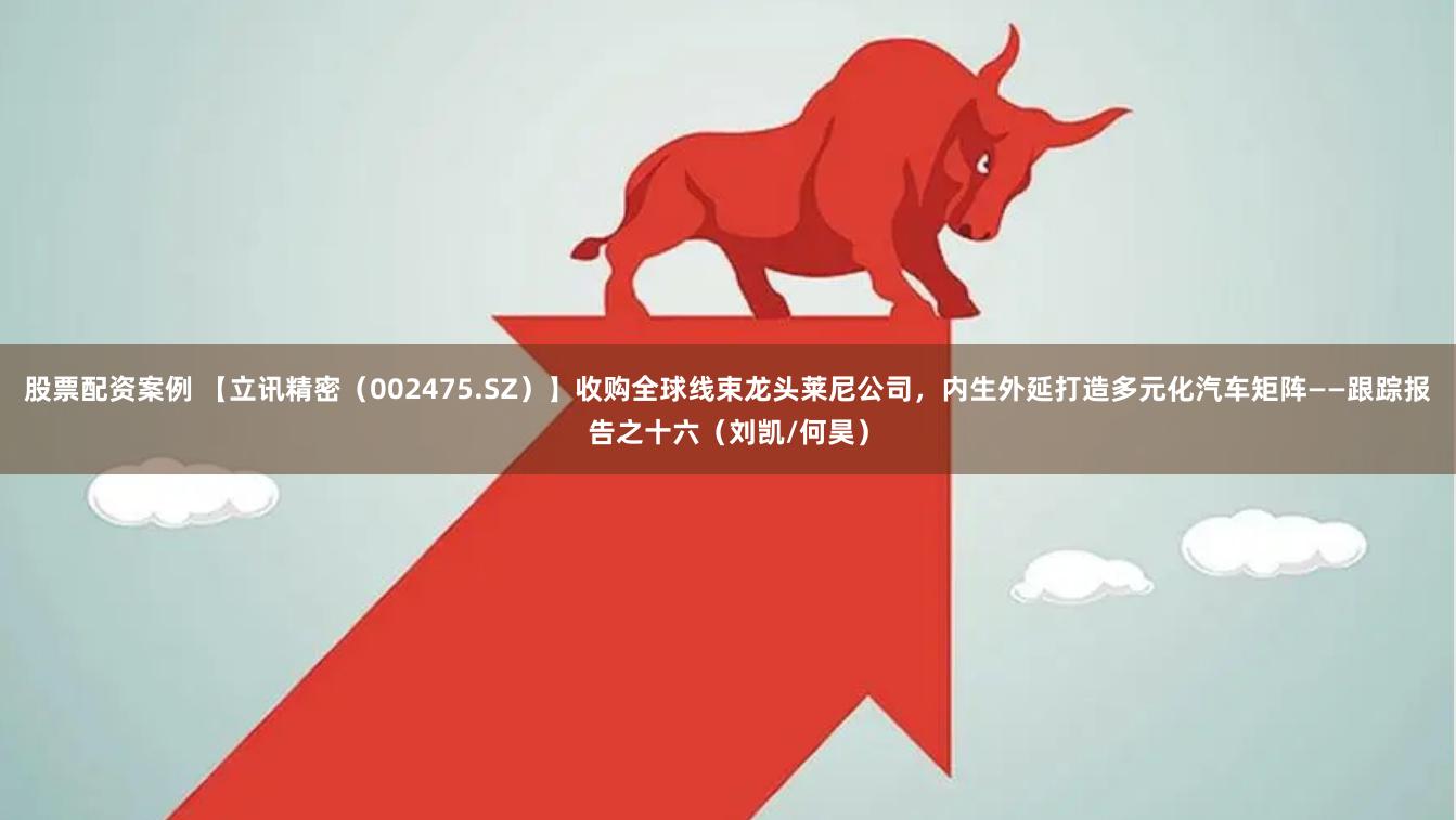 股票配资案例 【立讯精密（002475.SZ）】收购全球线束龙头莱尼公司，内生外延打造多元化汽车矩阵——跟踪报告之十六（刘凯/何昊）