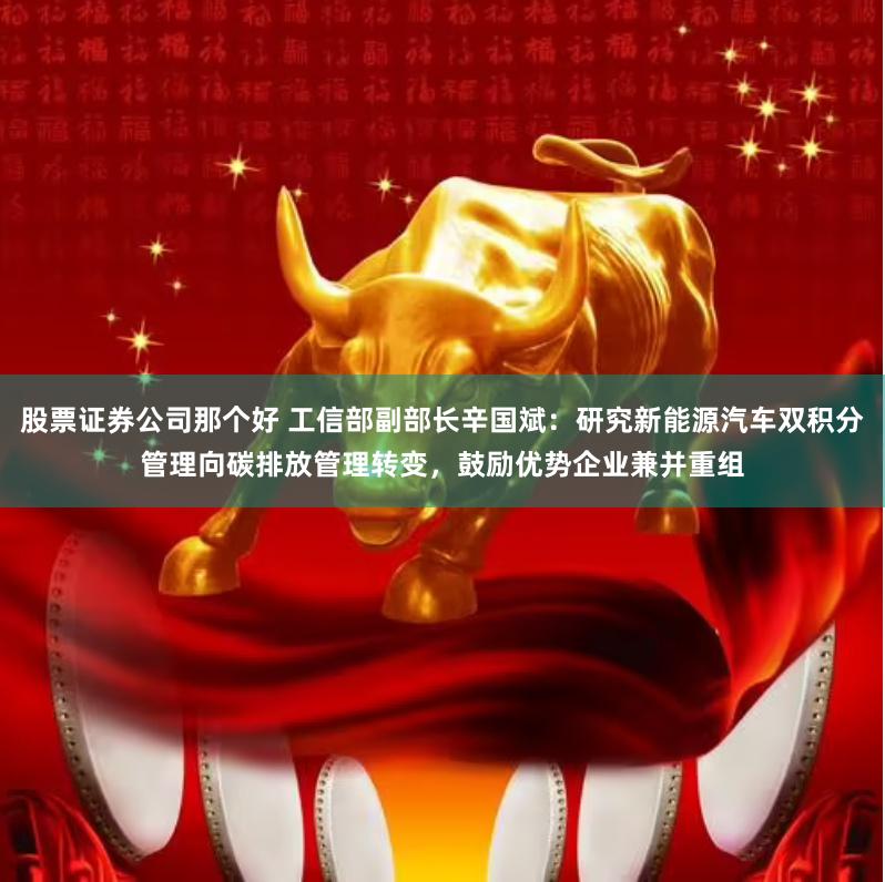 股票证券公司那个好 工信部副部长辛国斌：研究新能源汽车双积分管理向碳排放管理转变，鼓励优势企业兼并重组