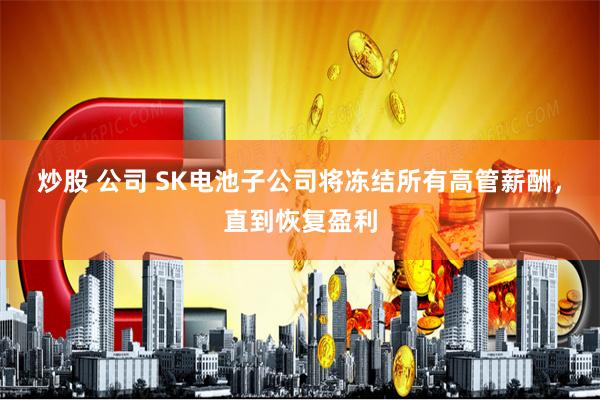 炒股 公司 SK电池子公司将冻结所有高管薪酬，直到恢复盈利