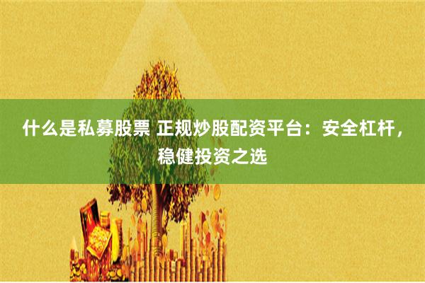 什么是私募股票 正规炒股配资平台：安全杠杆，稳健投资之选